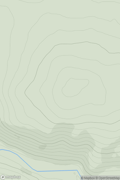 Thumbnail image for Cnoc na Feadaige [Tongue to Wick and Helmsdale] [ND099294] showing contour plot for surrounding peak